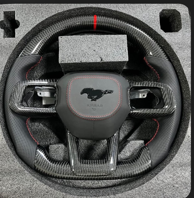 2024+ Mustang Carbon Fiber Steering Wheel